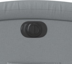 vidaXL Elektryczny fotel rozkładany, jasnoszary, obity tkaniną 12