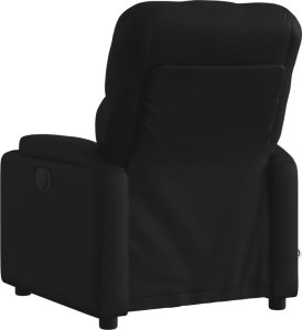 vidaXL Rozkładany fotel masujący, elektryczny, czarny, sztuczna skóra 5