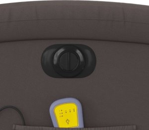 vidaXL Elektryczny fotel rozkładany, ciemny brąz 12