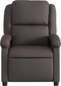 vidaXL Elektryczny fotel rozkładany, ciemny brąz 9