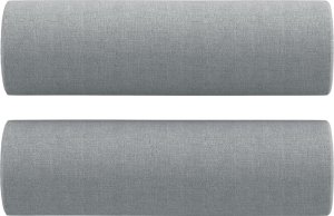 vidaXL 3-osobowa sofa z poduszkami, jasnoszara, 180 cm, tkanina 5