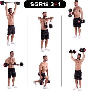 HMS ‎Hantle SGR18 Pro Set żeliwne 2 x 18 kg 2