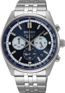 Zegarek Seiko Zegarek męski Seiko SSB427P1 srebrny 1