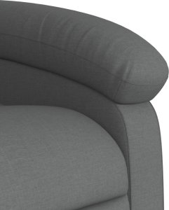 vidaXL Podnoszony fotel masujący, elektryczny, rozkładany, ciemnoszary 11