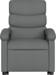 vidaXL Podnoszony fotel masujący, elektryczny, rozkładany, ciemnoszary 8