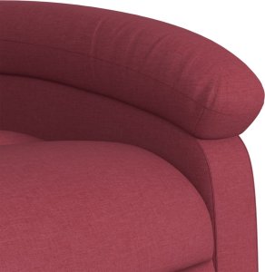 vidaXL Podnoszony fotel masujący, elektryczny, rozkładany, bordowy 10