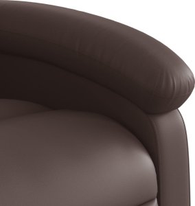 vidaXL Rozkładany fotel pionizujący z masażem, elektryczny, brązowy 12