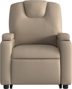 vidaXL Rozkładany fotel pionizujący z masażem, elektryczny, cappuccino 9
