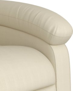 vidaXL Rozkładany fotel pionizujący z masażem, elektryczny, kremowy 10