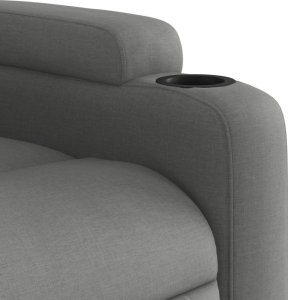 vidaXL Podnoszony fotel masujący, elektryczny, rozkładany, ciemnoszary 12