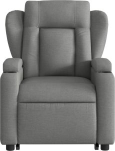 vidaXL Podnoszony fotel masujący, elektryczny, rozkładany, ciemnoszary 9