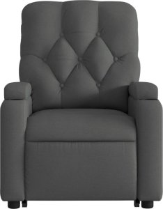 vidaXL Podnoszony fotel masujący, elektryczny, rozkładany, ciemnoszary 9