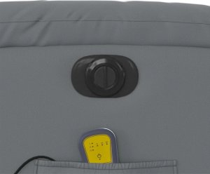 vidaXL Rozkładany fotel pionizujący z masażem, elektryczny, szary 12