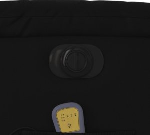 vidaXL Rozkładany fotel pionizujący z masażem, elektryczny, czarny 12