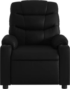 vidaXL Rozkładany fotel masujący, elektryczny, czarny, sztuczna skóra 9