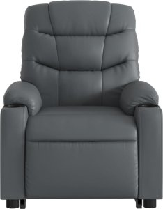 vidaXL Rozkładany fotel pionizujący z masażem, elektryczny, szary 9