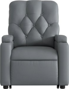 vidaXL Rozkładany fotel pionizujący z masażem, elektryczny, szary 9