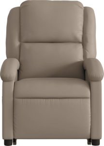 vidaXL Rozkładany fotel pionizujący z masażem, elektryczny, cappuccino 9