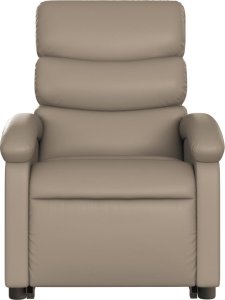 vidaXL Rozkładany fotel pionizujący z masażem, elektryczny, cappuccino 8