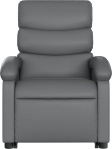 vidaXL Podnoszony fotel masujący, rozkładany, szary 8