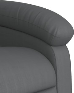 vidaXL Podnoszony fotel masujący, rozkładany, szary 10