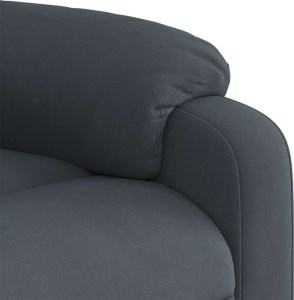 vidaXL Podnoszony fotel masujący, elektryczny, rozkładany, ciemnoszary 12