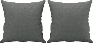 vidaXL 2-cz. komplet wypoczynkowy z poduszkami, ciemnoszary, tkanina 6