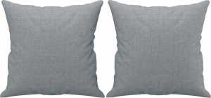 vidaXL 2-cz. komplet wypoczynkowy z poduszkami, jasnoszary, tkanina 6