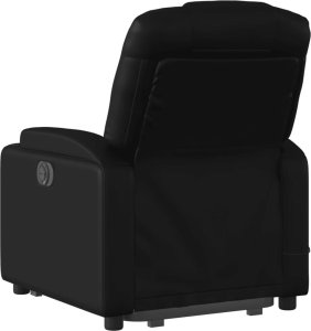 vidaXL Rozkładany fotel pionizujący z masażem, elektryczny, czarny 5