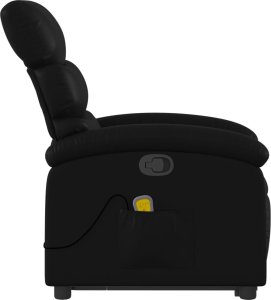 vidaXL Podnoszony fotel masujący, rozkładany, czarny 9