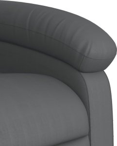 vidaXL Rozkładany fotel pionizujący z masażem, elektryczny, szary 10