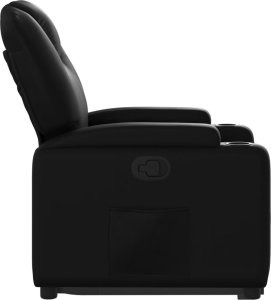 vidaXL Podnoszony fotel rozkładany, czarny, obity sztuczną skórą 10