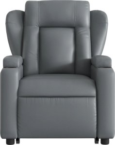 vidaXL Podnoszony fotel masujący, rozkładany, szary 9
