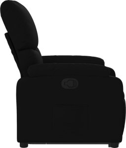 vidaXL Podnoszony fotel rozkładany, czarny, obity tkaniną 10