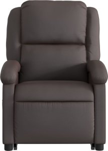 vidaXL Podnoszony fotel rozkładany, ciemny brąz 9