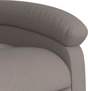 vidaXL Podnoszony fotel rozkładany, elektryczny, kolor taupe, tkanina 11