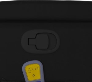 vidaXL Podnoszony fotel masujący, rozkładany, czarny 12