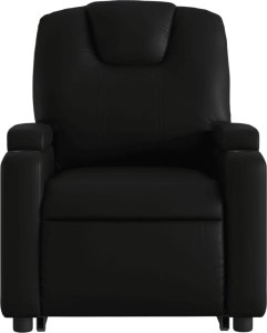 vidaXL Podnoszony fotel masujący, rozkładany, czarny 9