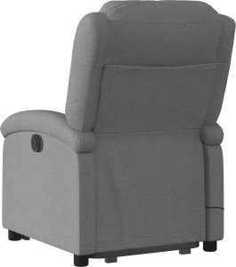 vidaXL Podnoszony fotel masujący, elektryczny, rozkładany, ciemnoszary 5