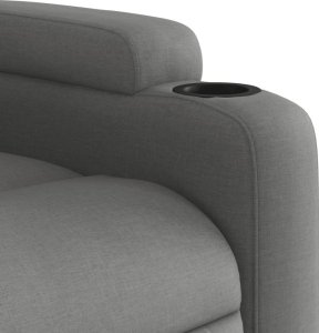 vidaXL Podnoszony fotel masujący, elektryczny, rozkładany, ciemnoszary 12