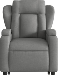 vidaXL Podnoszony fotel masujący, elektryczny, rozkładany, ciemnoszary 9