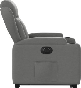 vidaXL Podnoszony fotel masujący, elektryczny, rozkładany, ciemnoszary 10