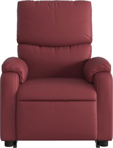 vidaXL Rozkładany fotel pionizujący z masażem, elektryczny, bordowy 8