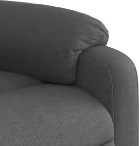 vidaXL Podnoszony fotel masujący, elektryczny, rozkładany, ciemnoszary 12