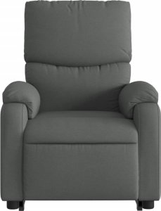 vidaXL Podnoszony fotel masujący, elektryczny, rozkładany, ciemnoszary 9