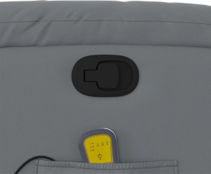 vidaXL Podnoszony fotel masujący, rozkładany, szary, ekoskóra 12