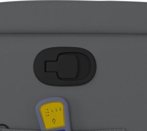 vidaXL Podnoszony fotel masujący, rozkładany, szary 12