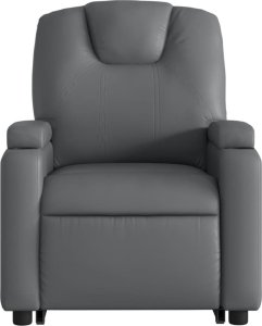 vidaXL Podnoszony fotel masujący, rozkładany, szary 9