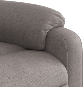 vidaXL Podnoszony fotel masujący, elektryczny, rozkładany, kolor taupe 12