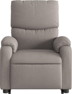 vidaXL Podnoszony fotel masujący, elektryczny, rozkładany, kolor taupe 9